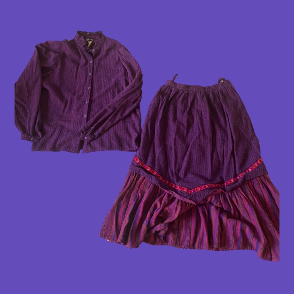 Vintage Anastasia Paris Set ( Blouse + Skirt )
